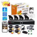 New Camera System Good Quality 3MP 5MP Full Color Night Vision Audio Waterproof IP66 4 Camera 500GB DVR Home CCTV Camera Kit