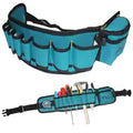 Multi-pockets Tool Bag Waist Electrician Tool Bag Oganizer Carrying Pouch Tools Bag Belt Waist Pockets Case 53 x 13x 2 cm