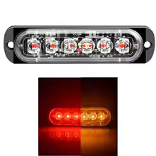 12V 24V 6smd LED Strobe Warning Light/Fixed Lamp Flashing Lightbar Truck Car Beacon Lamp Traffic Light