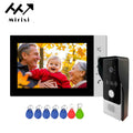 Mirixi 7 Inch Video Door Phone Intercom System RFID Doorbell with Camera Unlock Talk Night Vision HD for Villa Apartment
