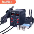Silverflo 8586D Soldering Station 2 IN 1 Hot Air Solder Station with 2 Digital display,10-Minute Sleep Mode for SMD Rework