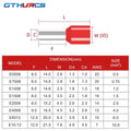 PCS E0508 Insulated Ferrules Terminal Block Cord End Wire Connector Electrical Crimp Terminator