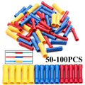 1 PCS red/blue/Yellow Butt Connectors Crimp 12-10/ 22-16 AWG Butt