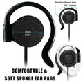 Universal 3.5mm Wired Headphones Unilateral Headset Hanging Ear Style Earphone Stereo Subwoofer Headphone Right/Left Ear